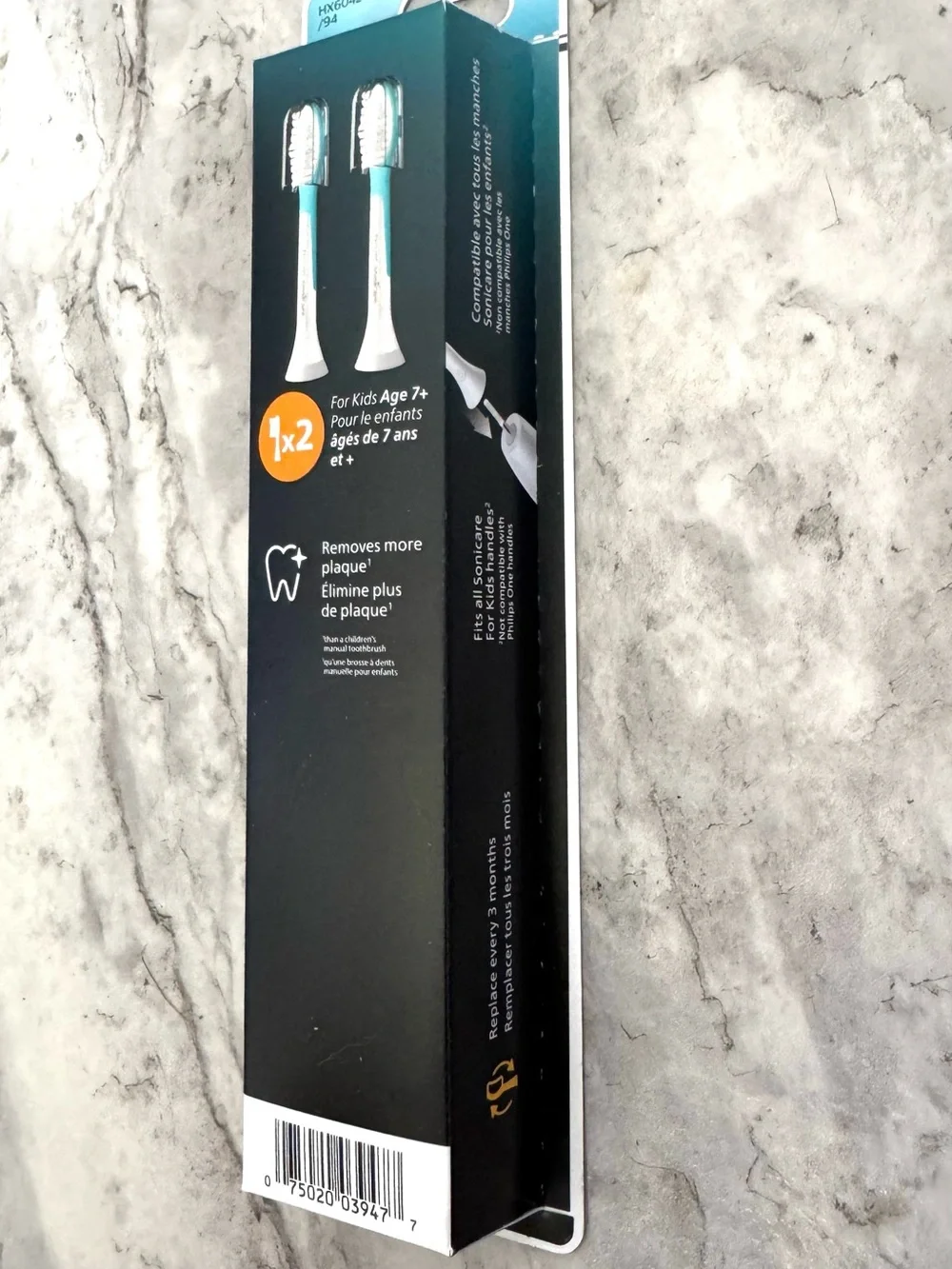 Philips Sonicare For Kids Soft Replacement Brush Heads - Teal/White